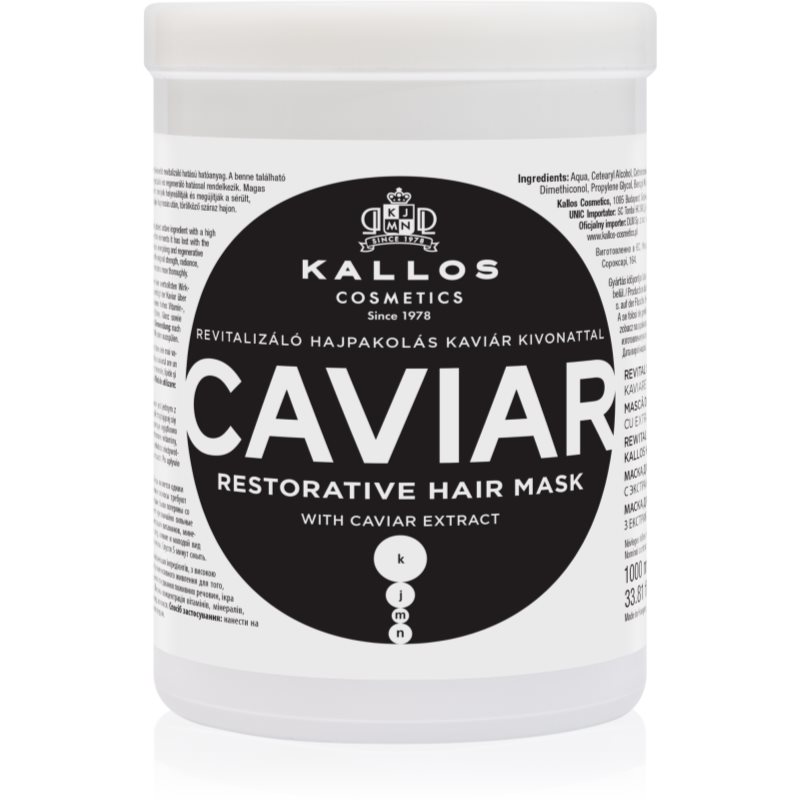 Kallos KJMN Professional Caviar masca regeneratoare cu caviar 1000 ml