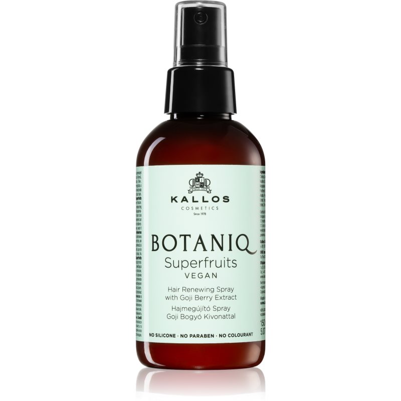 Kallos Botaniq Superfruits spray regenerator cu extract de plante 150 ml