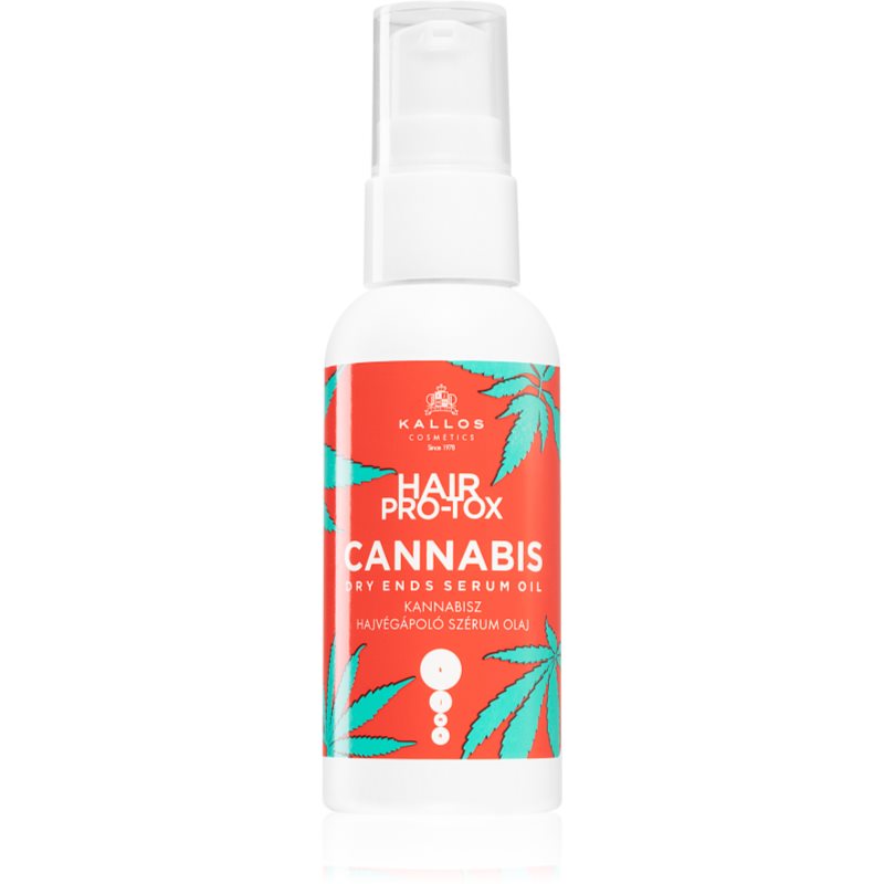 Kallos Hair Pro-Tox Cannabis ser ulei pentru varfuri deteriorate 50 ml