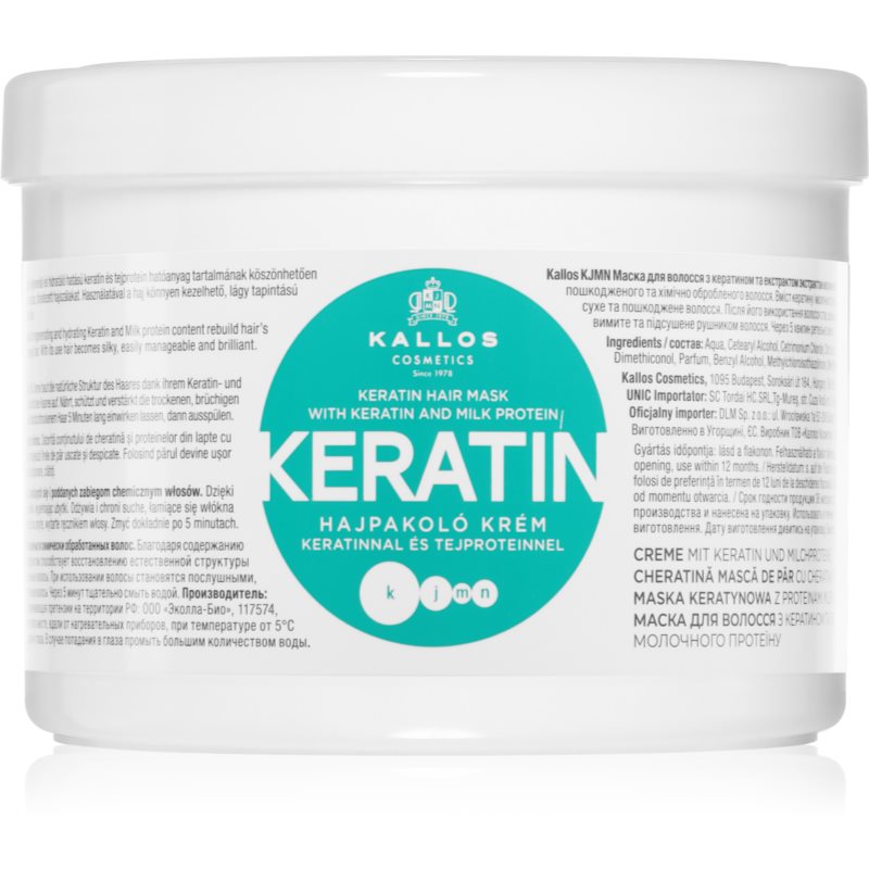 Kallos KJMN Professional Keratin Masca de par cu keratina 500 ml