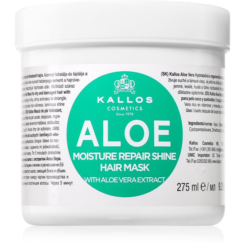 Kallos KJMN Professional Aloe masca hidratanta cu aloe vera 275 ml