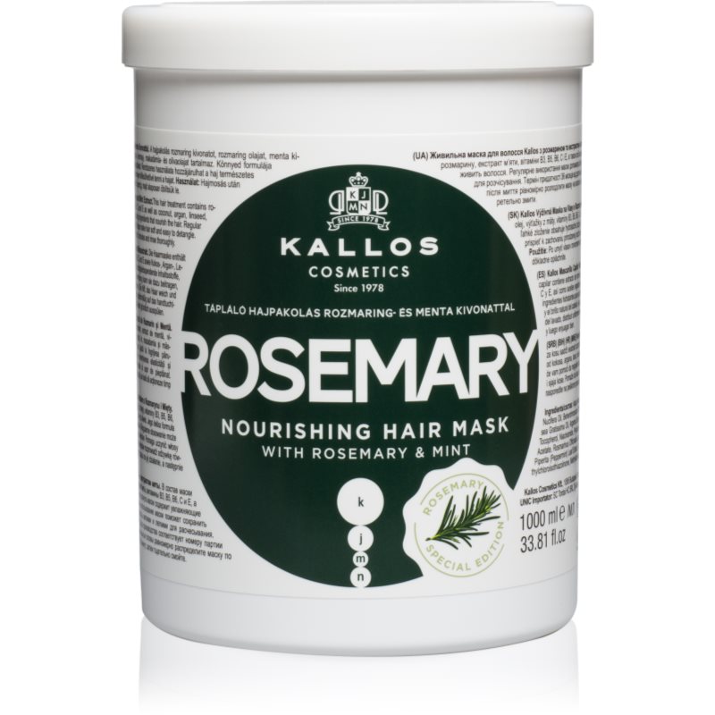 Kallos KJMN Professional Rosemary Masca de par 1000 ml