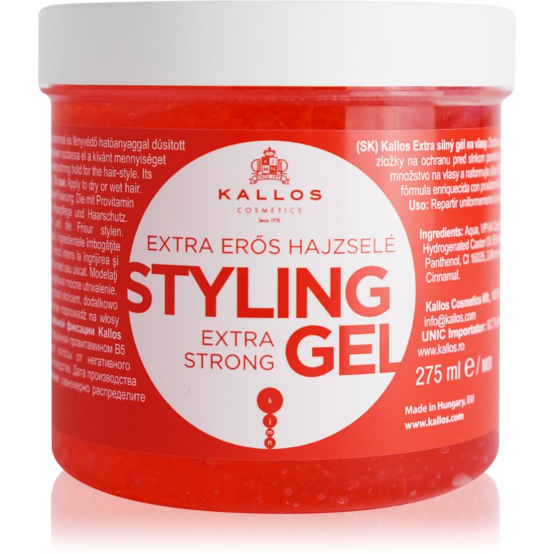 Kallos KJMN Extra Strong Styling Gel gel foarte puternic pentru păr 275 ml