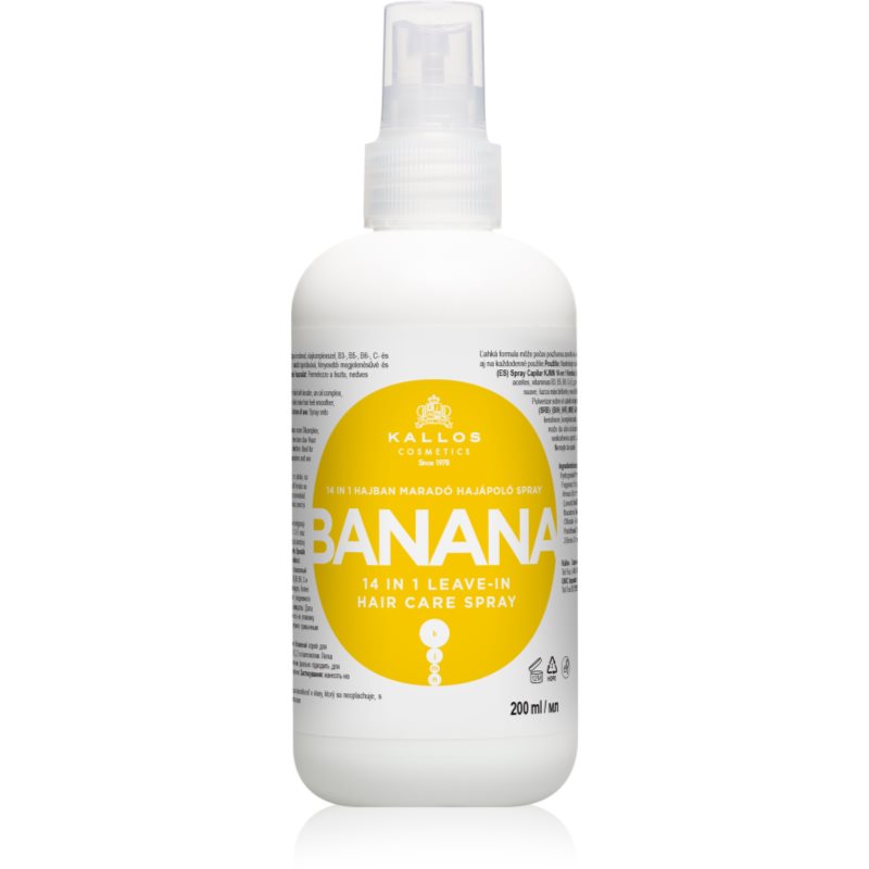 Kallos KJMN Professional Banana spray care nu necesita clatire pentru păr 200 ml