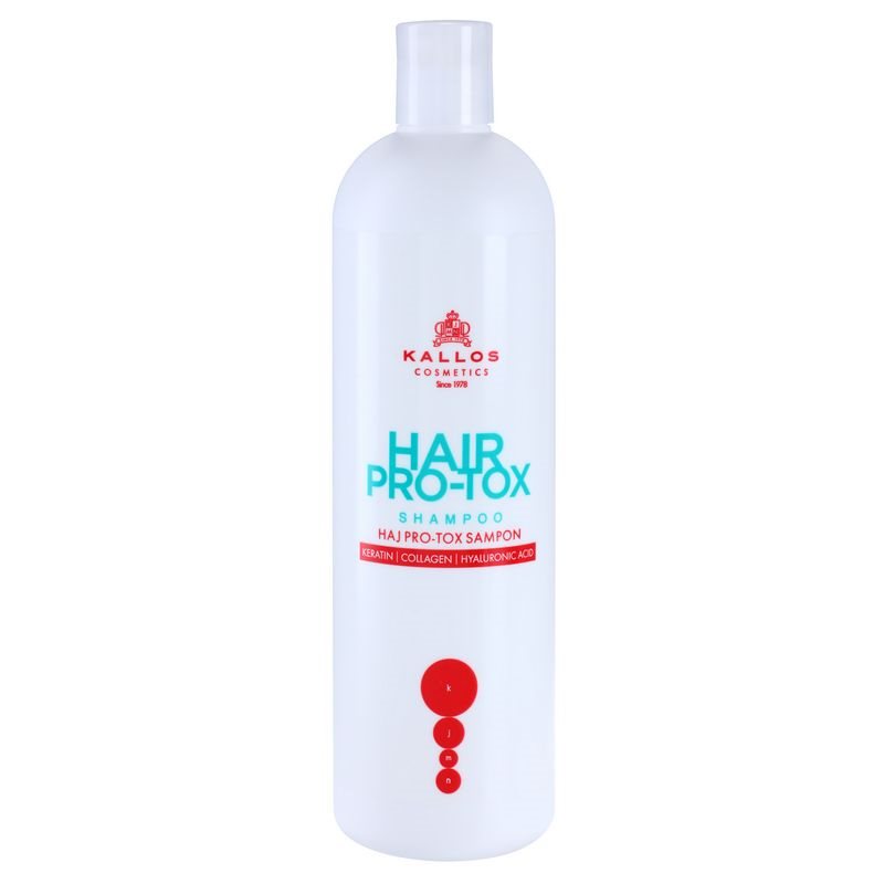 Kallos Hair Pro-Tox sampon cu keratina pentru păr uscat și deteriorat 500 ml