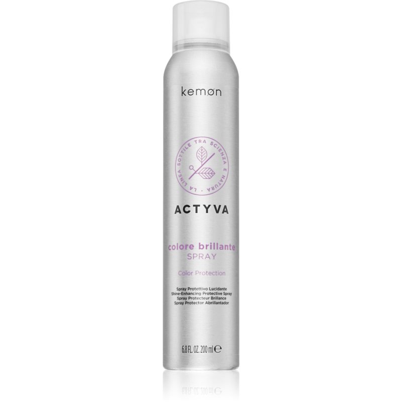 Kemon Actyva Colore Brillante spray cu protecție termică, pentru aranjarea cu placa și cu ondulatorul 200 ml