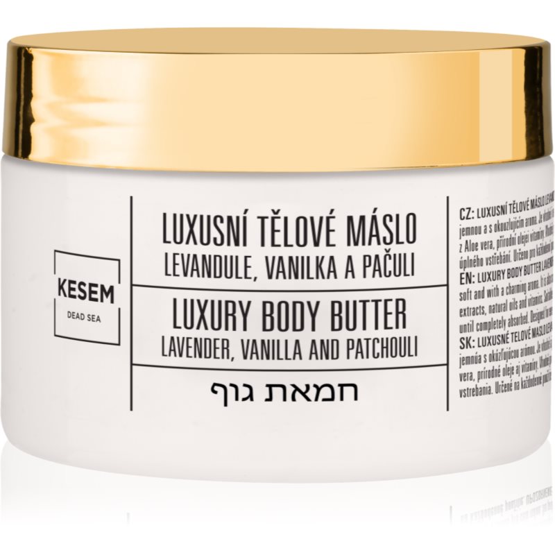 KESEM Luxury Body Butter Lavender, Vanilla & Patchouli unt pentru corp levandule, vanilka a pačuli 350 ml