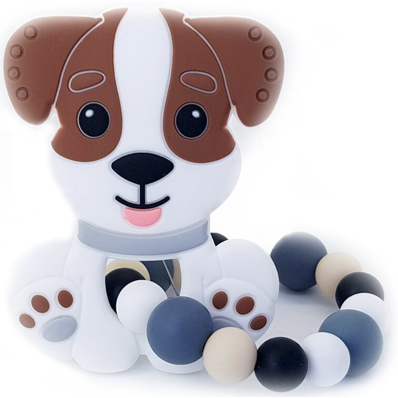 KidPro Teether Puppy Brown jucărie pentru dentiție 1 buc