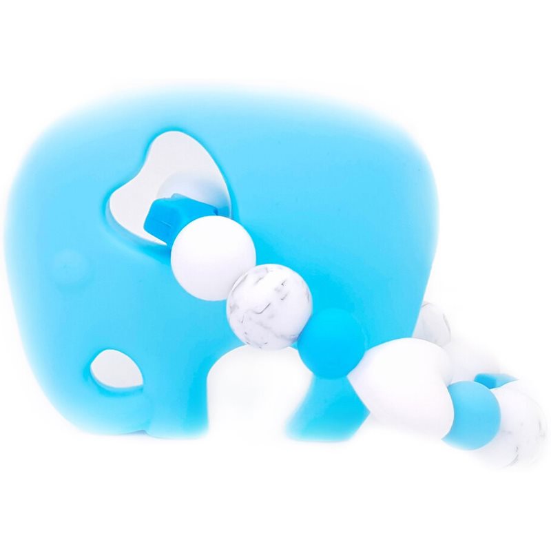 KidPro Teether Elephant Blue jucărie pentru dentiție 1 buc