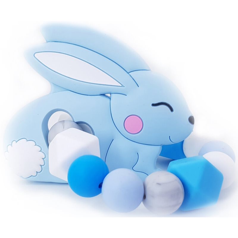 KidPro Teether Bunny jucărie pentru dentiție Blue 1 buc