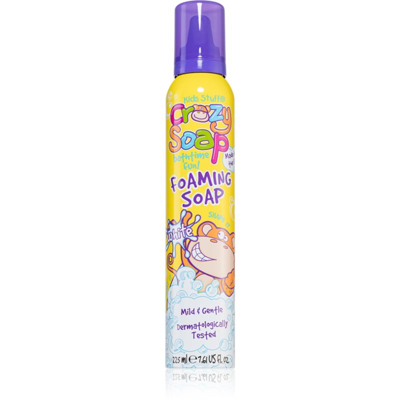 Kids Stuff Crazy Soap White spumă modelabilă pentru baie pentru copii 225 ml