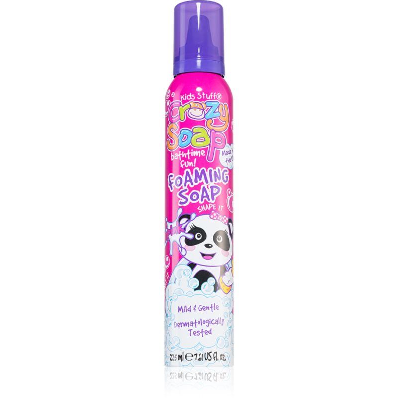 Kids Stuff Crazy Soap Pink spumă modelabilă pentru baie pentru copii 225 ml