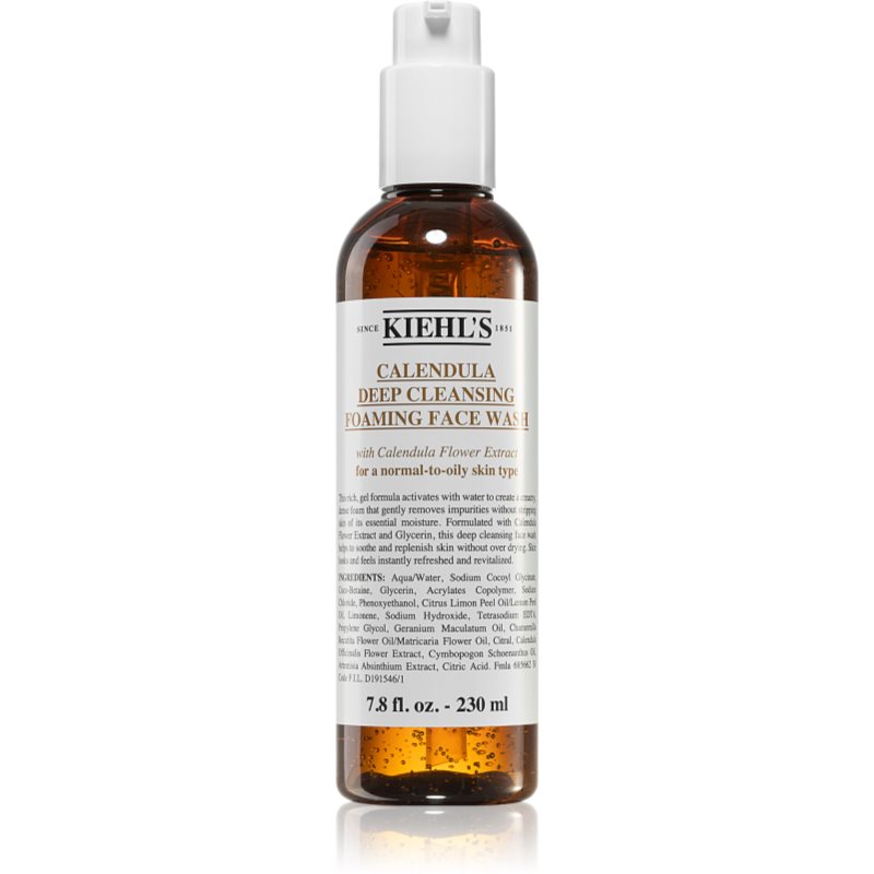 Kiehl\'s Calendula Deep Cleansing Foaming Face Wash gel pentru fata pentru curatare profunda 230 ml