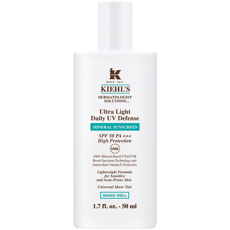 Kiehl\'s Ultra Light Daily UV Defense crema protectoare pentru fata pentru toate tipurile de ten, inclusiv piele sensibila 50 ml