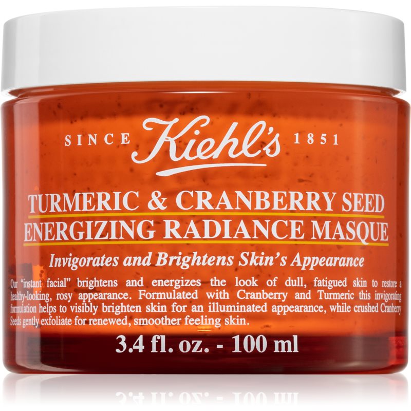 Kiehl\'s Turmeric and Cranberry Seed Energizing Radiance Mask masca pentru albirea tenului pentru toate tipurile de ten, inclusiv piele sensibila 100 ml