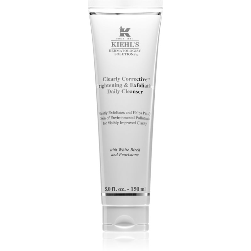 Kiehl\'s Dermatologist Solutions Clearly Corrective Brightening & Exfoliating Daily Cleanser gel de curățare, cu efect de iluminare pentru toate tipurile de ten, inclusiv piele sensibila 150 ml