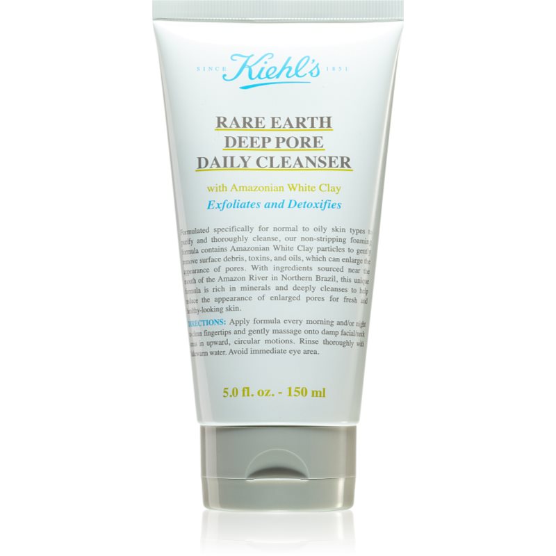 Kiehl\'s Rare Earth Deep Pore Daily Cleanser cremă ditoxifiantă de curățare pentru micsorarea porilor 150 ml