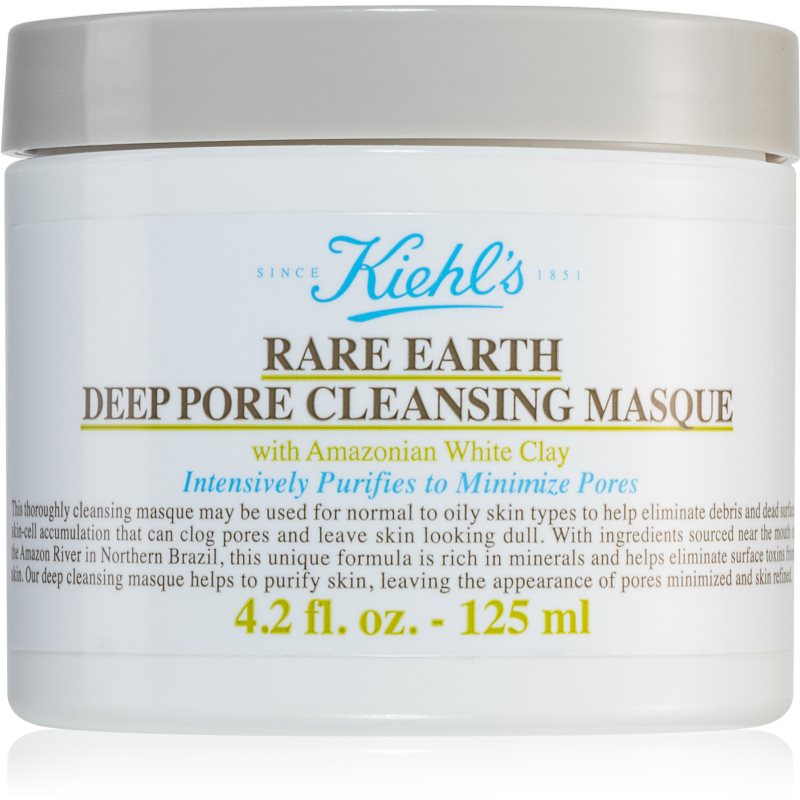 Kiehl\'s Rare Earth Deep Pore Cleansing Mask masca pentru curatare profunda pentru diminuarea porilor 125 ml