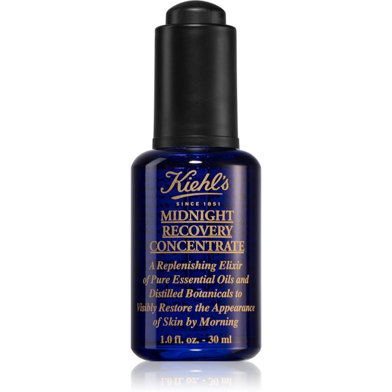 Kiehl\'s Midnight Recovery Concentrate ser de noapte reparator pentru toate tipurile de ten, inclusiv piele sensibila 30 ml