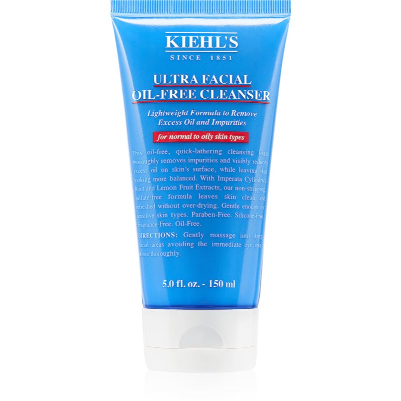 Kiehl\'s Ultra Facial Oil-Free Cleanser spuma pentru curatare racoritoare pentru piele normala si grasa 150 ml