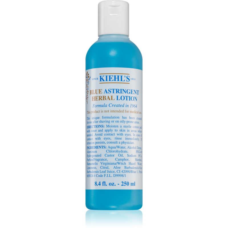 Kiehls Blue Herbal Astringent Lotion tonic pentru ten gras si problematic pentru femei 250 ml