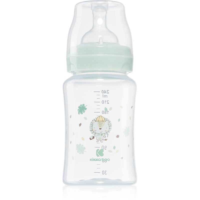 Kikkaboo Jungle King biberon pentru sugari 3 m+ Mint 240 ml