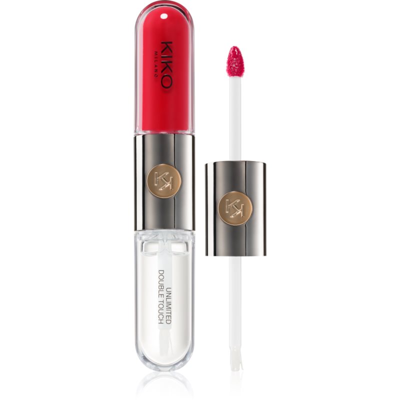 KIKO Milano Unlimited Double Touch Ruj de buze lichid, de lunga durata culoare 109 Strawberry Red 6 ml