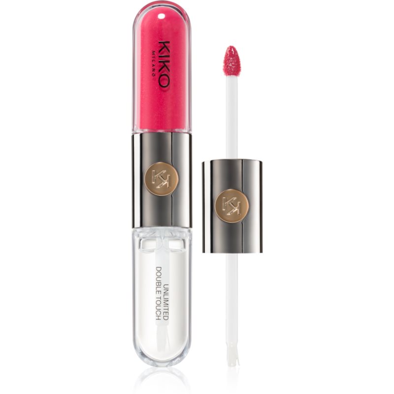 KIKO Milano Unlimited Double Touch Ruj de buze lichid, de lunga durata culoare 110 Spicy Rose 6 ml