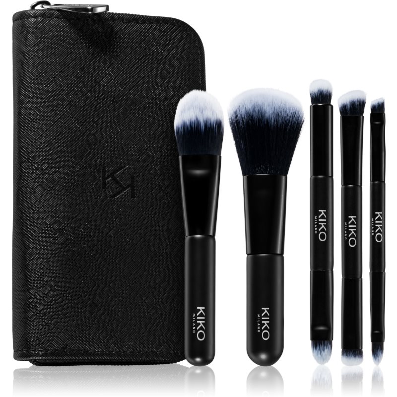 KIKO Milano Travel Brush Set set de pensule cu husă