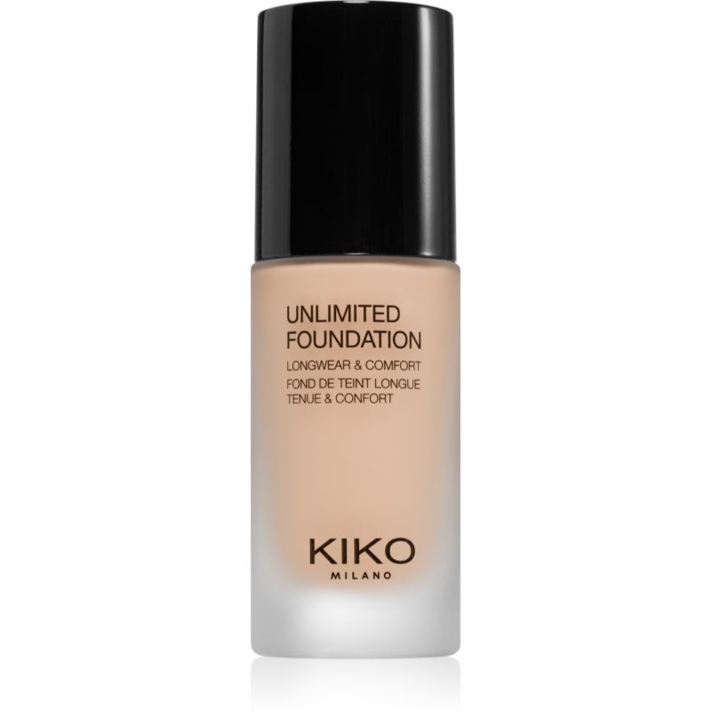 KIKO Milano Unlimited Foundation fard lichid de lunga durata cu efect matifiant culoare 02 Gold 30 ml