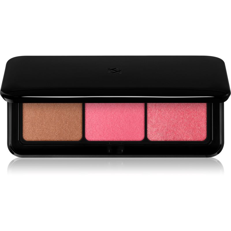 KIKO Milano Multi Finish Trio autobronzant și blusher culoare 03 - Pink 7 g