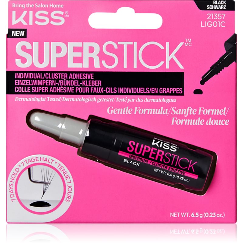 KISS Superstick Glue adeziv pentru gene false Black 6.5 g