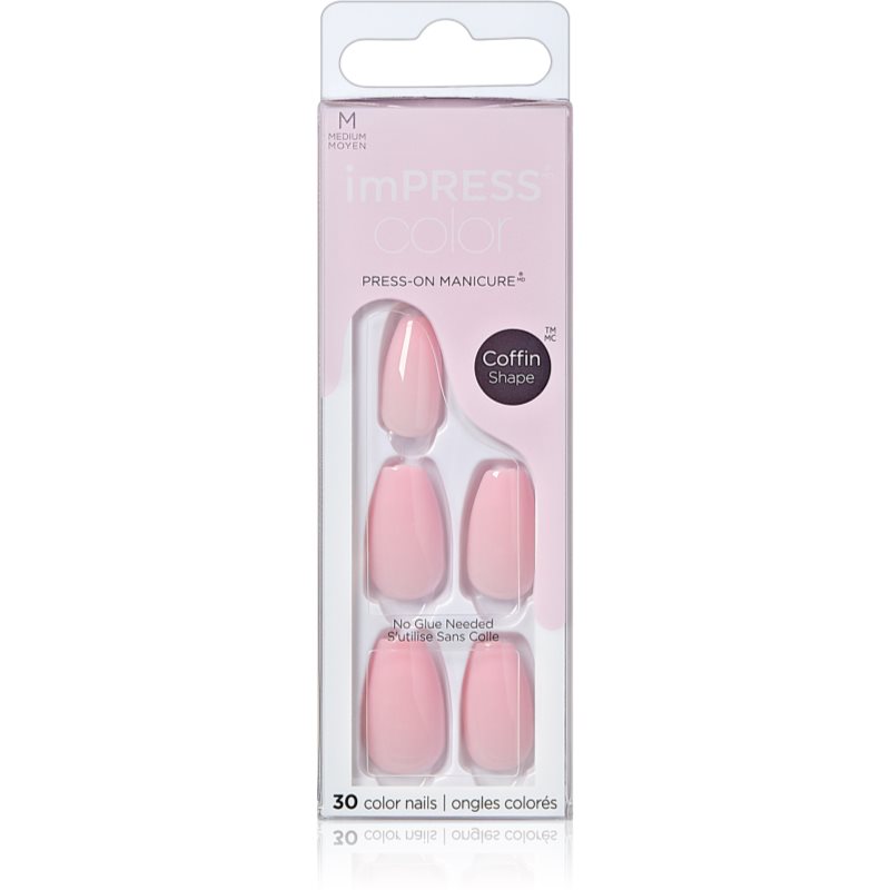 KISS imPRESS Color Medium unghii artificiale Pink Dream 30 buc