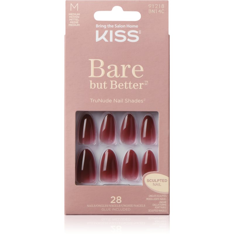 KISS Bare But Better Medium unghii artificiale Chemistry 28 buc