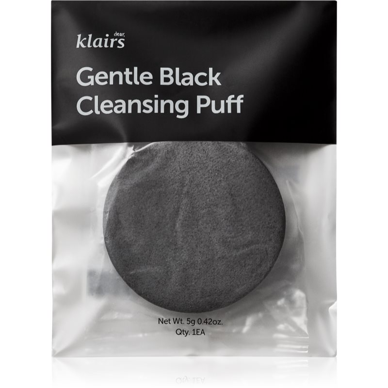 Klairs Gentle Black Cleansing Puff burete pentru curatare faciale 1 buc