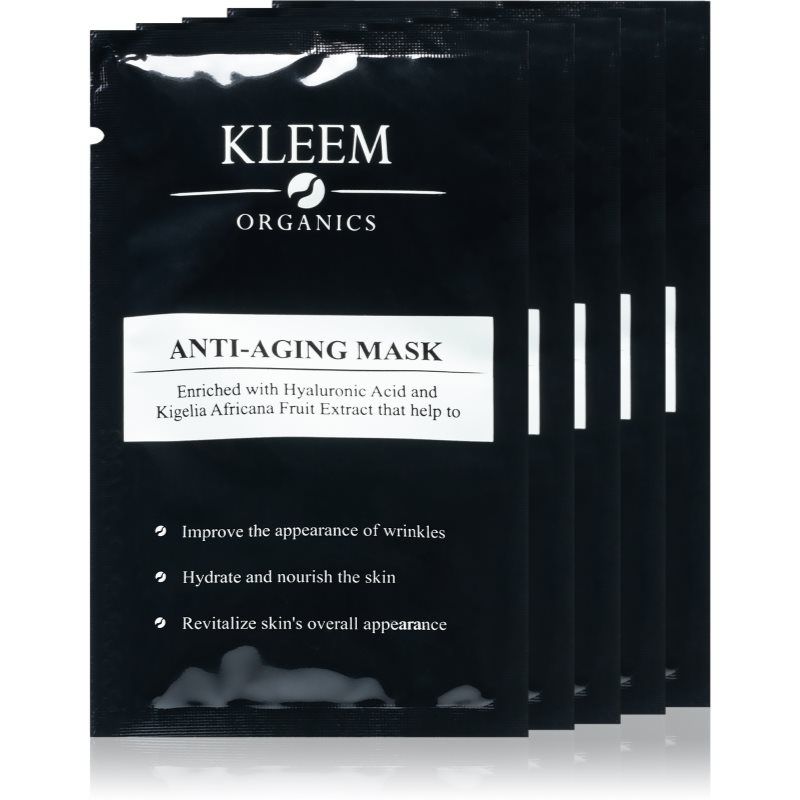 Kleem Organics Anti-Aging Mask Masca pentru ten anti riduri 5 buc