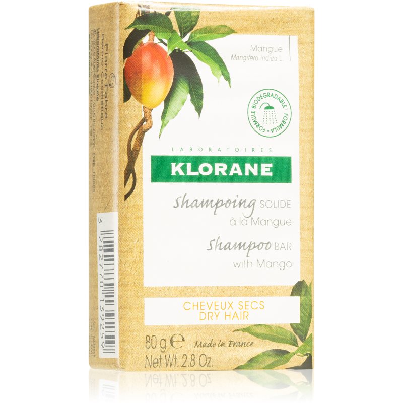 Klorane Mango șampon solid pentru hranire si stralucire 80 g