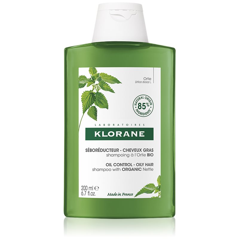 Klorane Nettle sampon pentru curatare pentru par gras 200 ml