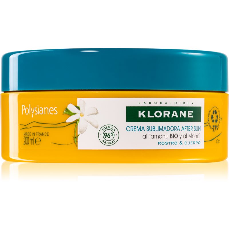 Klorane Monoï & Tamanu after sun cream with nourishing and moisturizing effect 200 ml