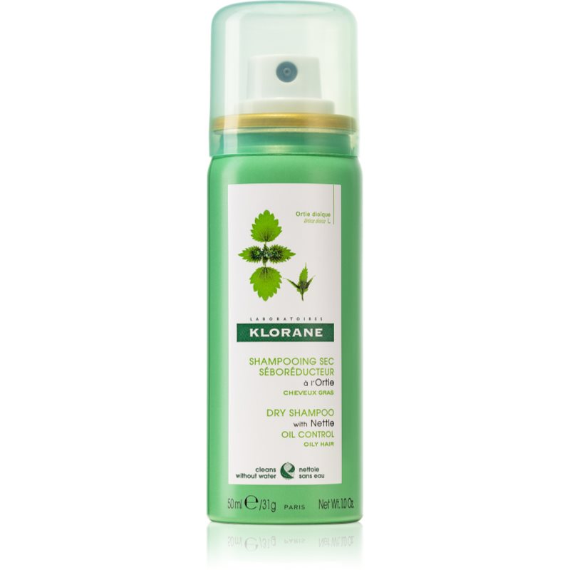 Klorane Nettle șampon uscat pentru par gras 50 ml