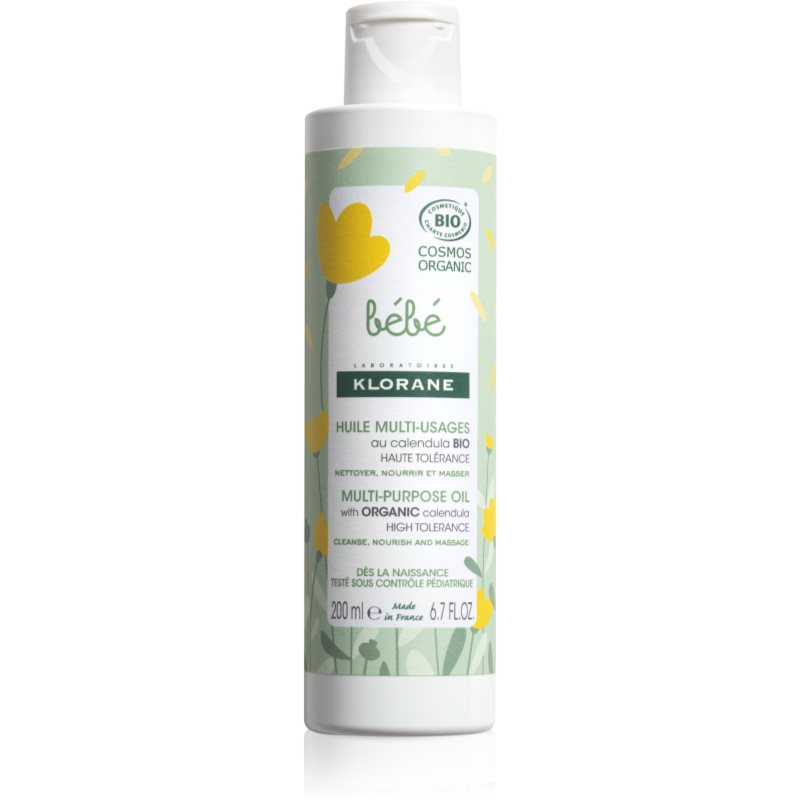 Klorane Bébé Multi-Purpose Oil Ulei de corp hranitor pentru pielea bebelusului 200 ml