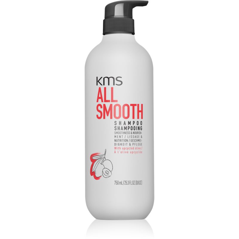 KMS All Smooth Shampoo sampon pentru indreptarea parului cu fir gros, aspru și uscat 750 ml