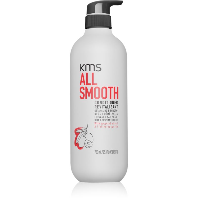 KMS All Smooth Conditioner balsam cu efect de netezire cu fir gros, aspru și uscat 750 ml