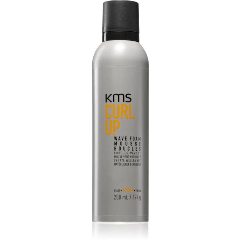 KMS Curl Up Wave Foam spumă de păr pentru definirea buclelor 200 ml