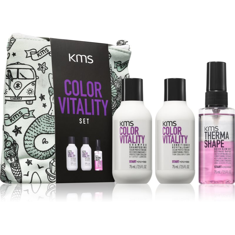 KMS Color Vitality Set Seturi pentru voiaj pentru păr vopsit