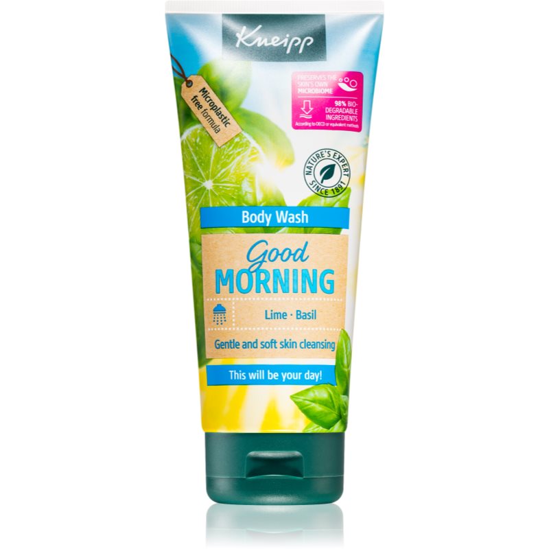 Kneipp Good Morning gel de duș Lime & Basil 200 ml