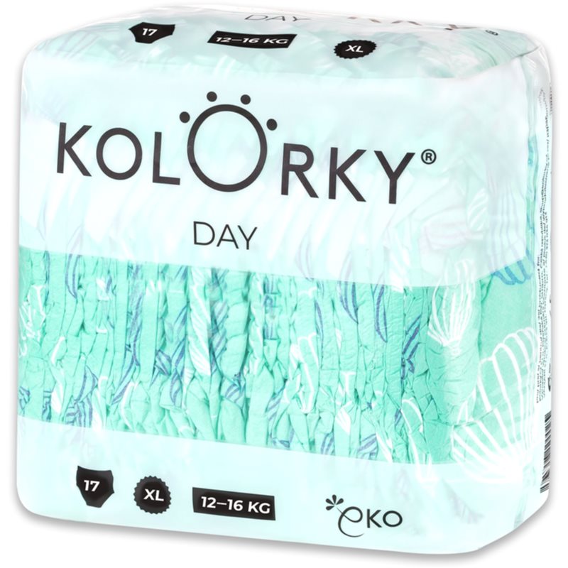 Kolorky Day Ballons scutece ECO de unică folosință marimea XL 12-16 Kg 17 buc