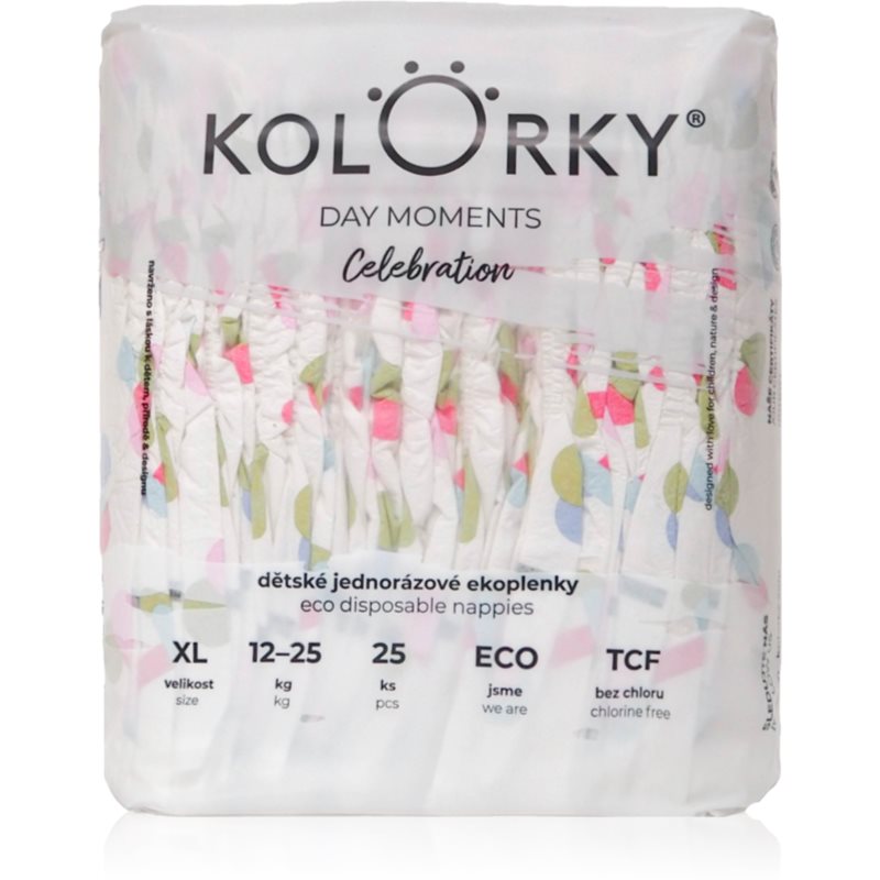 Kolorky DAY Moments Celebration scutece ECO de unică folosință Size XL 12-25 kg 25 buc