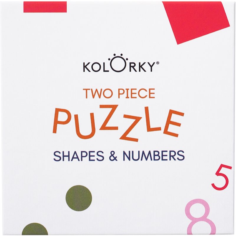 Kolorky Puzzle Two Piece Shapes & Numbers puzzle 10 buc