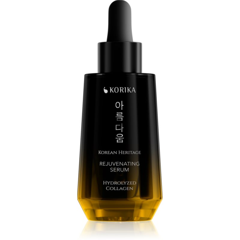KORIKA Korean Heritage Hydrolyzed Collagen Premium Rejuvenating Serum ser facial, cu efect de întinerire și colagen hidrolizat 30 ml